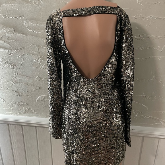 Free people tarnished gold sequined tunic - Picture 5 of 8